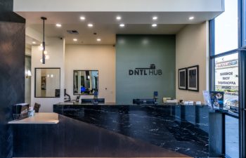 Reception of DNTL Hub dental clinic.