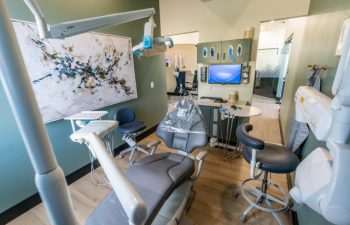 Modern dental clinic interior of DNTL Hub General & Implant Dentistry.
